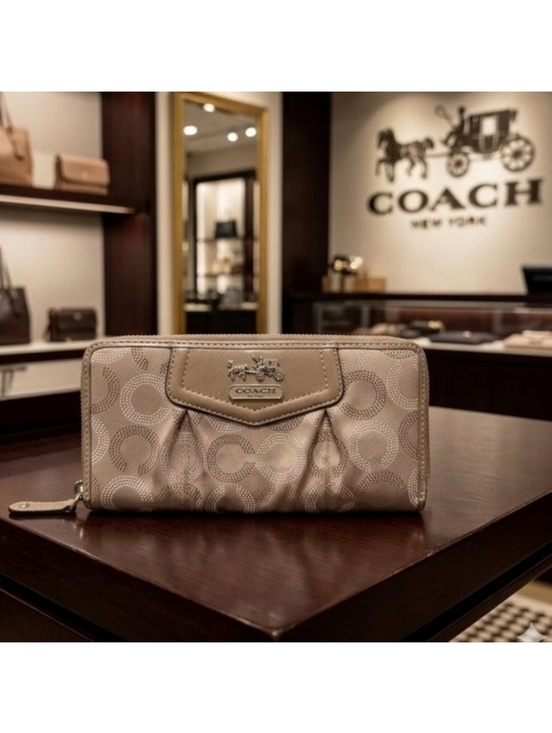 Coach Handbags - Coach Dotted Signature Long Wallet